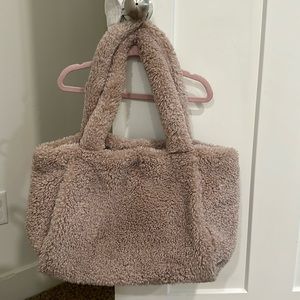 A New Day faux fur tote bag